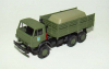 КамАЗ зеленый высокий борт грузовой трезуб, КУМ 033 1:87