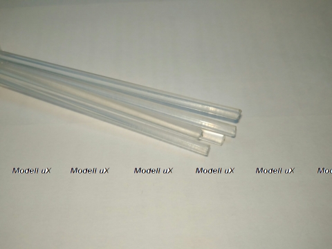 Стержень цельнолитой круглый пластиковый 3х330мм цвет прозрачный