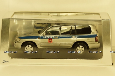 Toyota Land Cruiser 100 ДПС Москва 2007, Spark 1:43