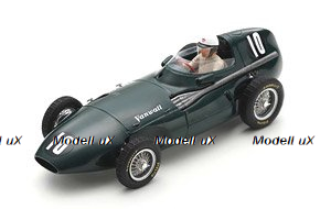 Vanwall VW2 No.10 4th Belgian GP 1956 Harry Schell, S7203, Spark 1:43