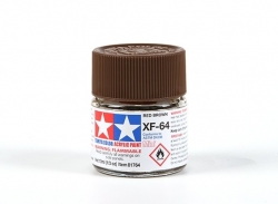 Краска матовая акриловая (Red brown), Tamiya XF-64