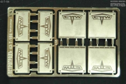 Фототравление Набор брызговиков для моделей СуперМАЗ, 43-T-194