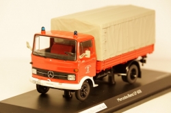 Mercedes Benz LP 608 Feuerwehr Pritsche/Plane, Schuco 1:43