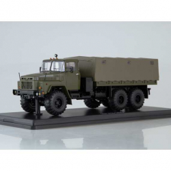 Краз-260 бортовой с тентом, 1979, хаки, SSM1323, SSM 1:43