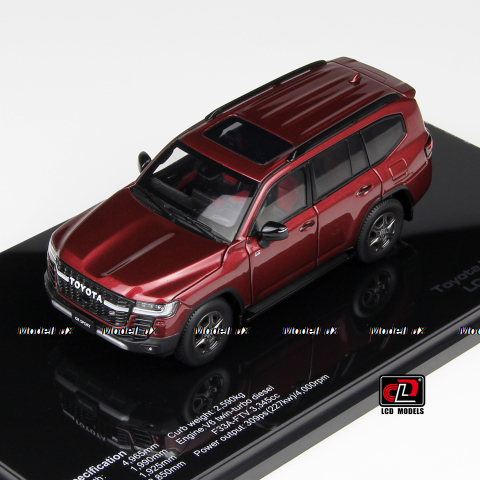 Toyota Land Cruiser 300 GR Sport, Red, LCD43011RD, LCD 1:43