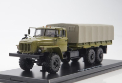 Урал 4320-0911 бортовой с тентом, SSM1472, SSM 1:43