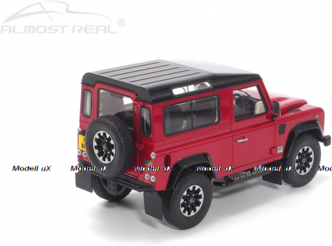 Land Rover Defender 90 works V8 70TH edition 2017 red, Almost Real 1:18