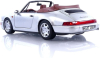 Porsche 964 (964) Carrera II Cabriolet 1990, silver, 187330, Norev 1:18  