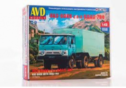 Сборная модель КАЗ 608 с полуприцепом ОДАЗ 794, 7078AVD, AVD Models 1:43 
