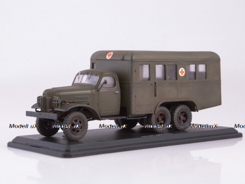 Зил-151 Передвижная станция заготовки крови ПСЗК (со следами эксплуатации), 0049MP, ModelPro 1:43