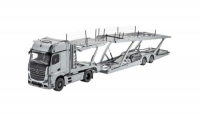 Mercedes Actros Autotransporter silver, B66004211, NZG 1:18