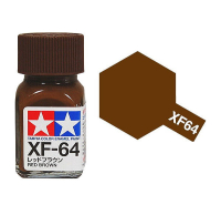 Эмалевая краска матовая (светло-коричневый Red brown), Tamiya XF-64