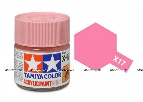 Акриловая краска глянцевая Pink ( розовый), X-17, 81517 Tamiya 
