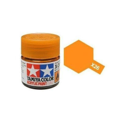 Акриловая краска Clear Orange (оранжевый ), X-26, 81526 Tamiya 