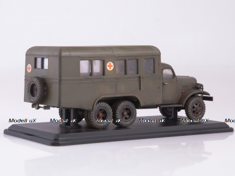 Зил-151 Передвижная станция заготовки крови ПСЗК (со следами эксплуатации), 0049MP, ModelPro 1:43