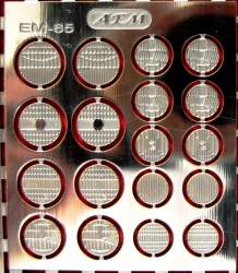 Фототравление Набор отражателей фар, никелирование, EM-065