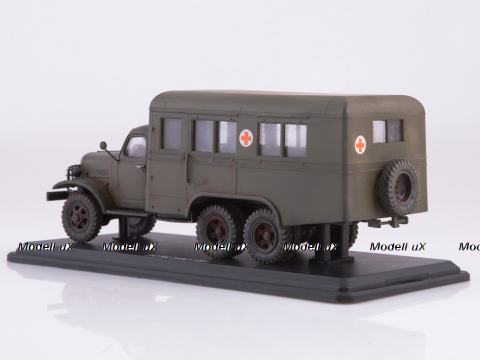 Зил-151 Передвижная станция заготовки крови ПСЗК (со следами эксплуатации), 0049MP, ModelPro 1:43