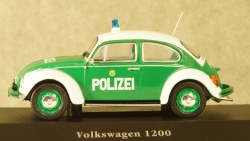 Volkswagen Beetle 1200 Police Germany 1977, Atlas 1:43