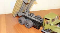 Краз 256 самосвал из картона, Modellux 1:25