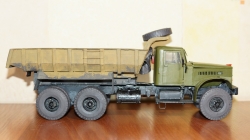 Краз 256 самосвал из картона, Modellux 1:25