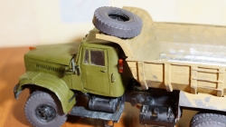 Краз 256 самосвал из картона, Modellux 1:25