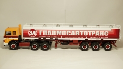 Маз 6422 с полуприцепом АМП-22,6 Молоковоз, TruckTyr 1:43