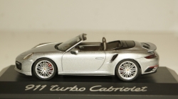 Porsche 911 (991/II) Turbo Cabriolet 2016 silver, Herpa 1:43