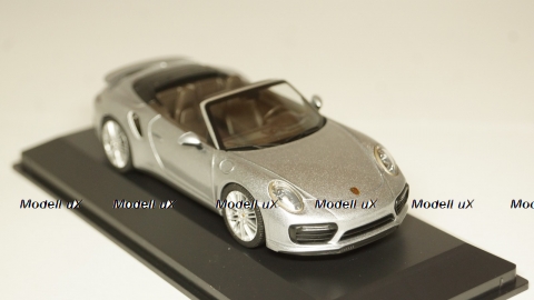 Porsche 911 (991/II) Turbo Cabriolet 2016 silver, Herpa 1:43