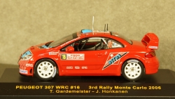 Peugeot 307 WRC No.16, Rally Monte Carlo Gardemeister/Honkanen 2006, IXO, RAM211 1:43