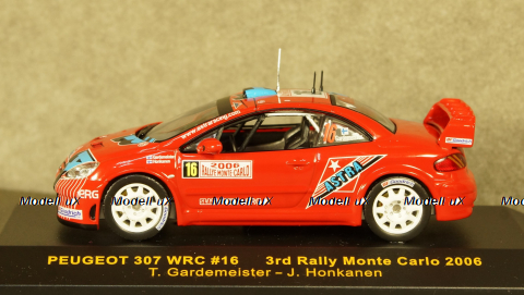 Peugeot 307 WRC No.16, Rally Monte Carlo Gardemeister/Honkanen 2006, IXO, RAM211 1:43