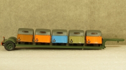 Полуприцеп-автовоз для транспортировки готовой продукции Серпуховский Мотоциклетный Завод 1955г., TruckTyr 1:43