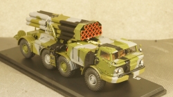 ЗИЛ-135ЛМ Ураган на шасси 9П140 РСЗО 9К57, SSM5005, SSM 1:43