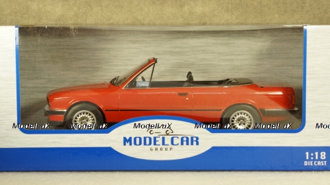 BMW 325i (E30) Convertible red, MCG18151, MCG 1:18