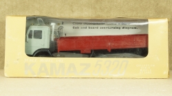 Камаз 5320 бортовой серый/красный, Арек 1:43