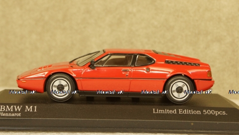 BMW M1 1980 red, 943025023, Minichamps 1:43