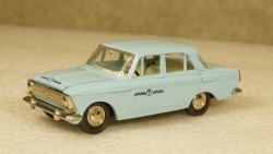 Москвич 408 Такси голубой, Тантал/Радон 1:43 