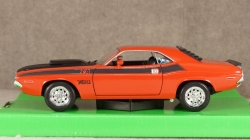 Dodge Challenger T/A dark orange/matt-black, 24029, Welly 1:24