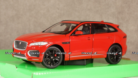 Jaguar F-Pace metallic-red without showcase, 24070, Welly 1:24