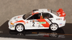 Mitsubishi Lancer Evo V #2 Champions Meeting 1998 Burns, Ralliart, RAM524, IXO 1:43