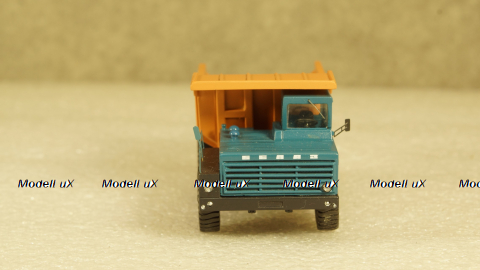 БЕЛАЗ 540А карьерный самосвал синий/оранжевый, Бригадир 1:87
