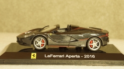 Ferrari LaFerrari Aperta year 2016 black, Altaya 1:43
