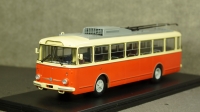 Троллейбус Skoda-9TR, 1961, красно-бежевый, SSM4044, SSM 1:43