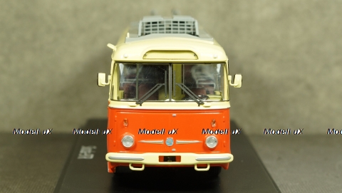 Троллейбус Skoda-9TR, 1961, красно-бежевый, SSM4044, SSM 1:43