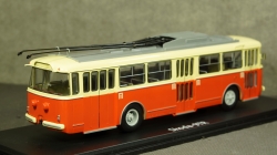 Троллейбус Skoda-9TR, 1961, красно-бежевый, SSM4044, SSM 1:43