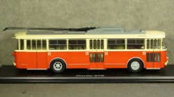 Троллейбус Skoda-9TR, 1961, красно-бежевый, SSM4044, SSM 1:43