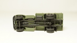 Зил 164 высокий борт с грузом бочки, ящики, хаки, Herpa 1:87 