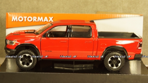 Dodge Ram 1500 Crew Cab Rebel red, 79358, MotorMax 1:24