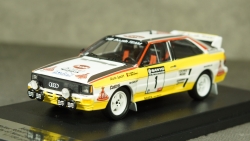 Audi Quattro, No.1, HB Audi team, Rallye New Zealand, W.Rohrl/C.Geistdorfer 1984, Trofeu 1:43