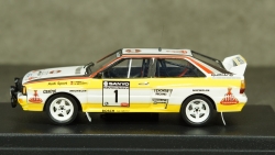 Audi Quattro, No.1, HB Audi team, Rallye New Zealand, W.Rohrl/C.Geistdorfer 1984, Trofeu 1:43