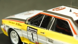Audi Quattro, No.1, HB Audi team, Rallye New Zealand, W.Rohrl/C.Geistdorfer 1984, Trofeu 1:43